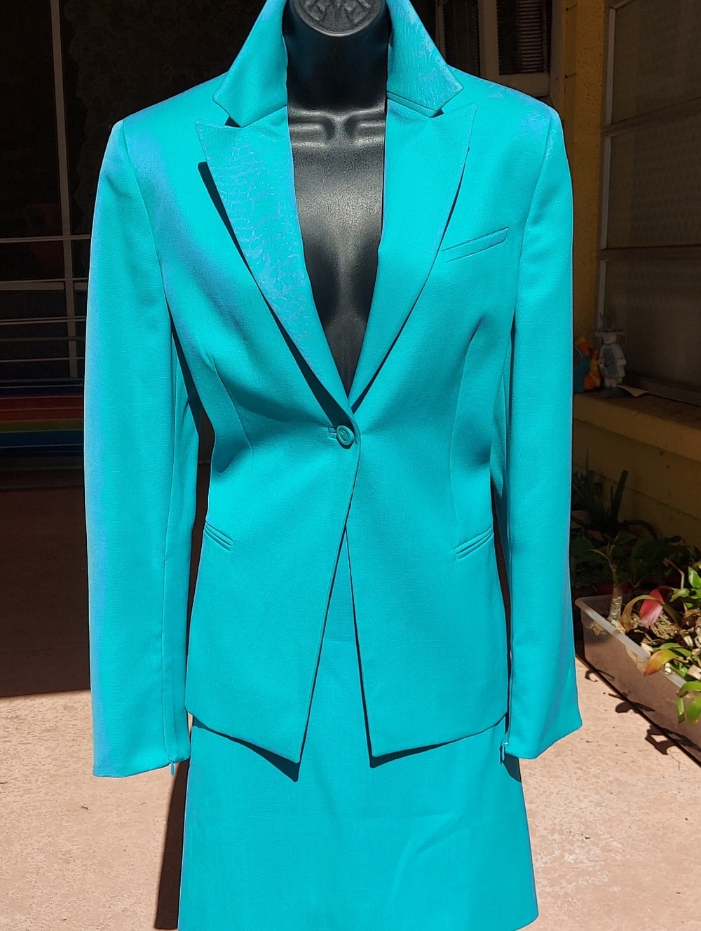 Versace Wool Skirt Suit (Two-Piece)VintageTurquoise